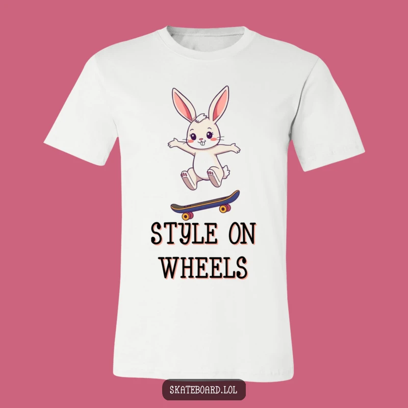 Funny Bunny Skate T-Shirt - Stylish Jumper Design, Hilarious Gift